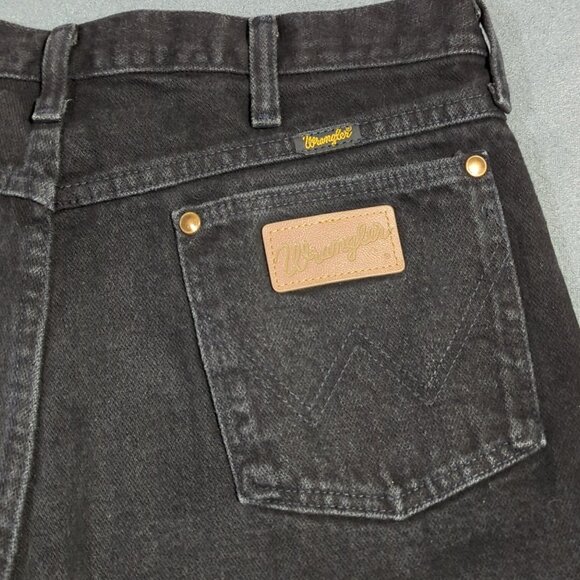 Wrangler VTG Jeans Mens 33x32 Fits 32x31 Black 31MWZ Cowboy Cut Relaxed USA Made - Picture 1 of 10